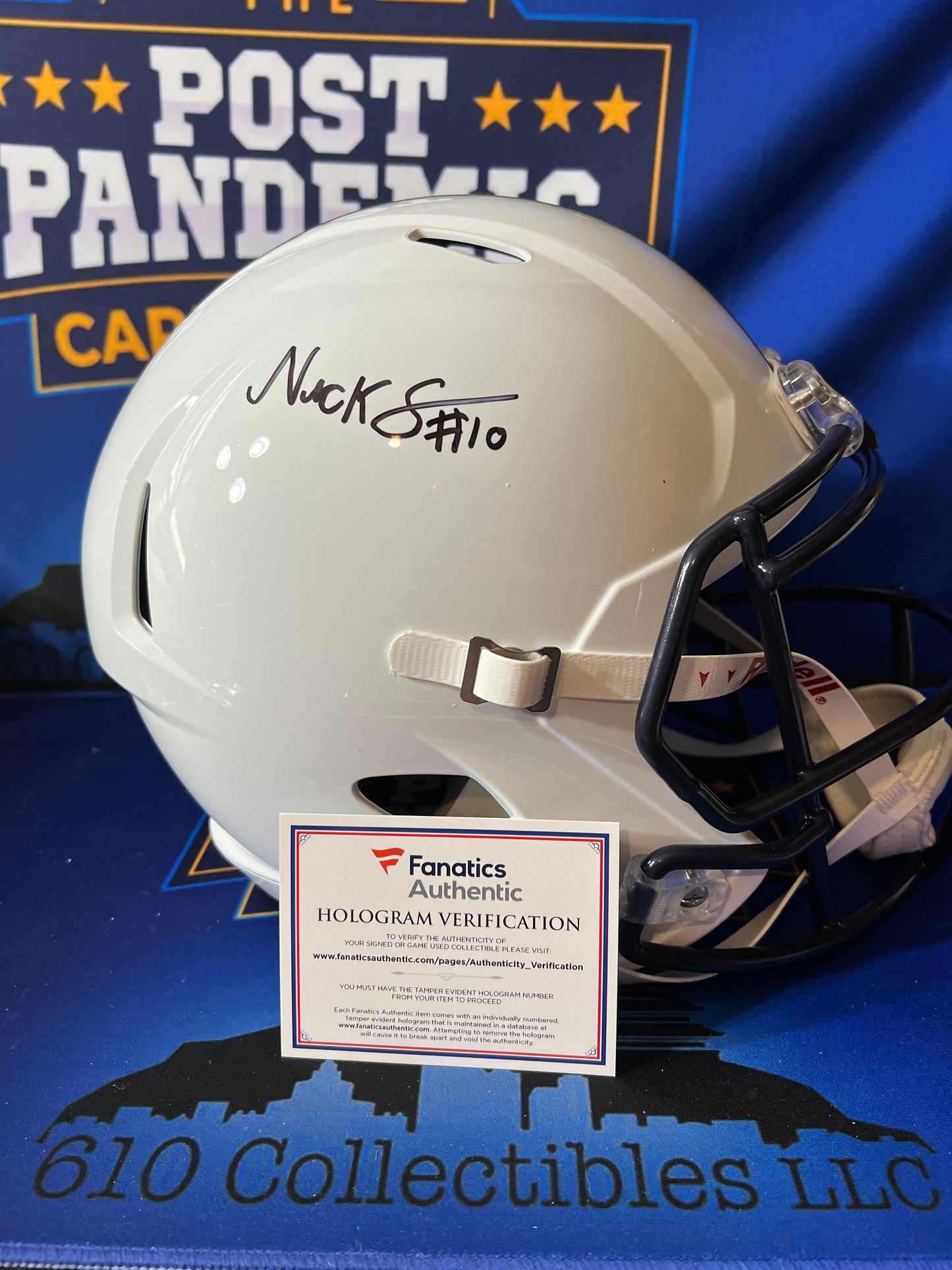 Nick Singleton Penn State Nittany Lions Autographed Riddell Speed Replica Helmet